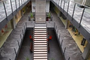 PU Gietvloer Betonlook grijs/wit